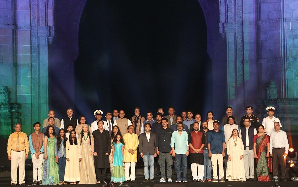 Rajnath Singh at Indian Express 26/11 memorial event