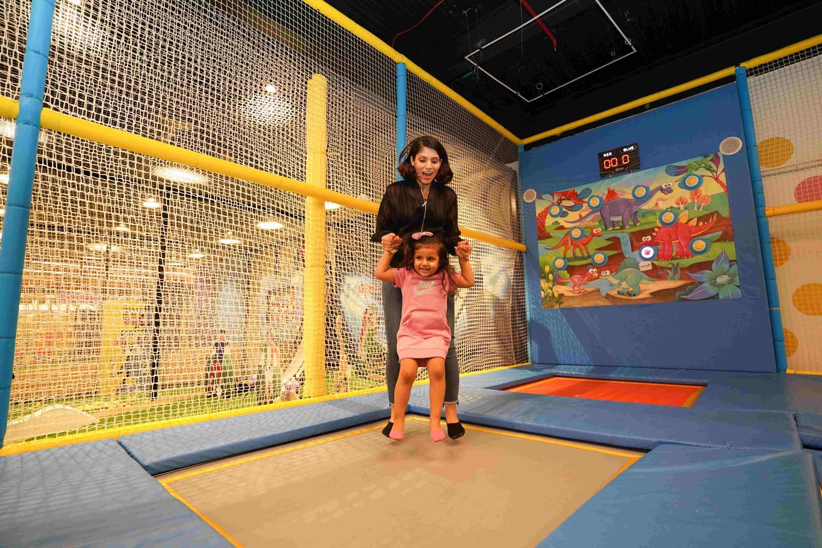 woman having fun-filled day with daughter